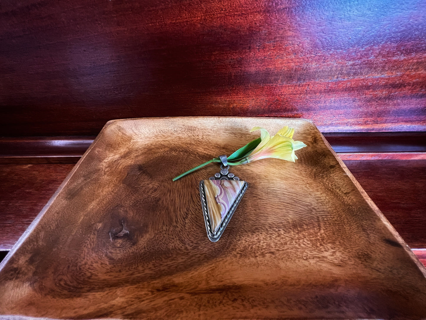Triangular Nevada Wonderstone Pendant
