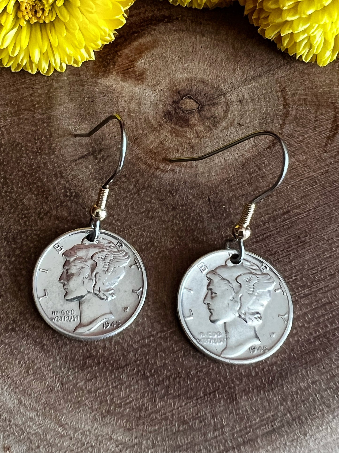 Mercury Dime Earrings