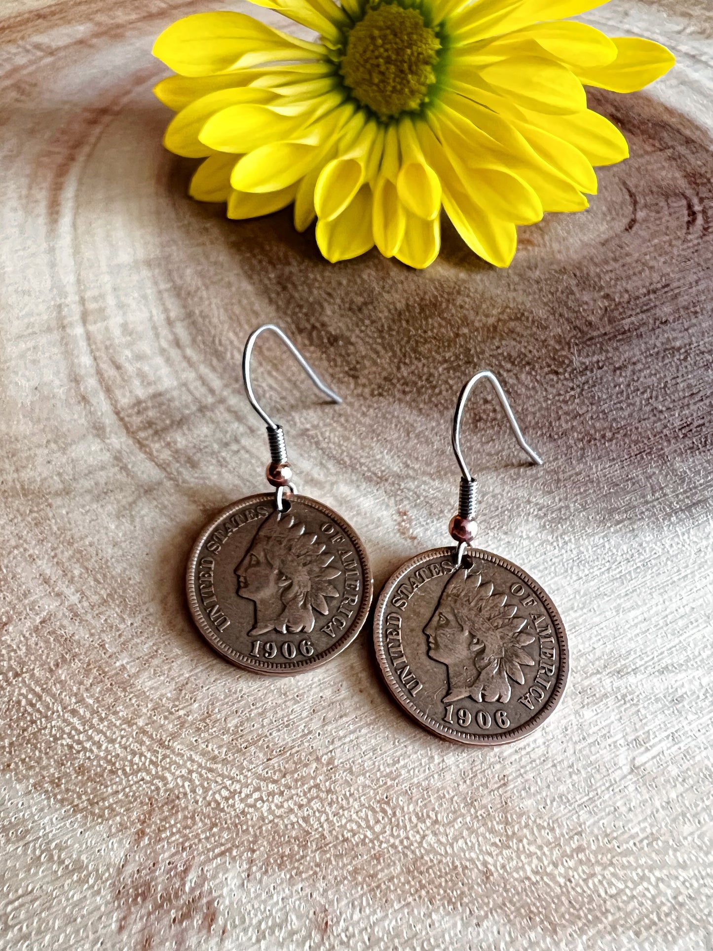 Indian Head Penny Earrings