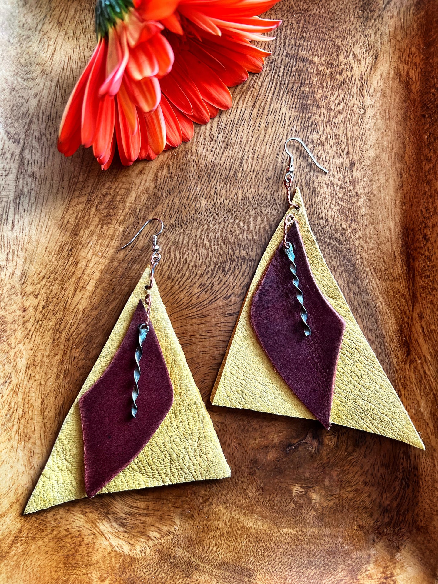 Triangles & Silver Earrings