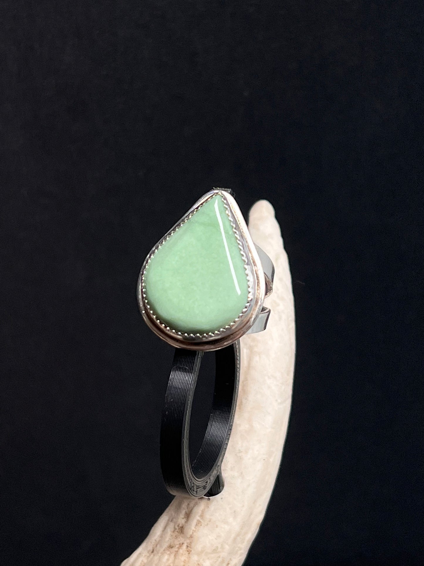 Pear Variscite Ring